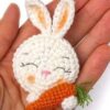 Receita Broche Coelho Amigurumi