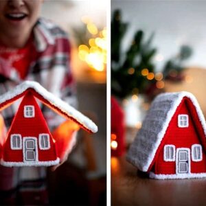 Receita Casinha de Natal Amigurumi