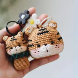 Receita Chaveiro Tigre Amigurumi
