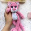 Receita Pantera cor de Rosa Amigurumi