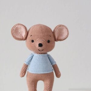 Receita Ratinho Roo Amigurumi