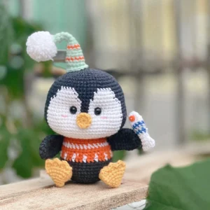 Receita Pinguim Amigurumi