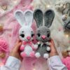 Receita Coelhos Amigurumi