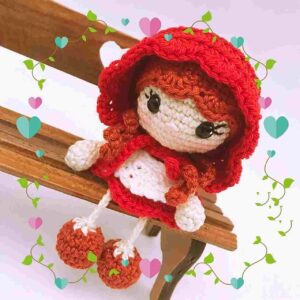 Receita Bambola Chapeuzinho Amigurumi