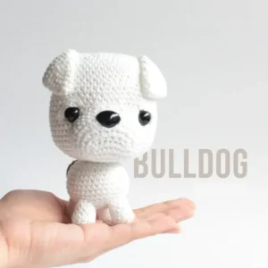 Receita Cachorro Bulldog Amigurumi