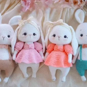 Receita Coelhos Amigurumi