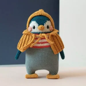 Receita Pinguim Amigurumi