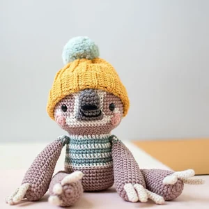 Receita Preguiça amigurumi