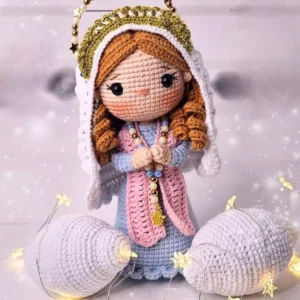 Receita Santinha Amigurumi