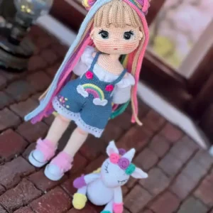 Receita Boneca Unicornio Amigurumi