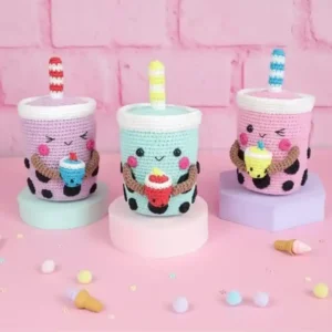 Receita Copo Amigurumi
