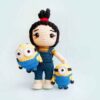 Receita Agnes e Minions Amigurumi