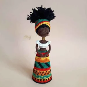 Receita Boneca Africana Amigurumi