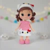 Receita Boneca Hello Kitty Amigurumi
