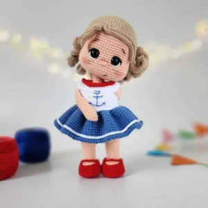 Receita Boneca Marinheira Amigurumi