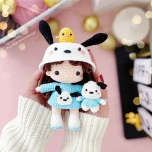 Receita Boneca Panda Amigurumi