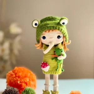 Receita Boneca Sapo Amigurumi