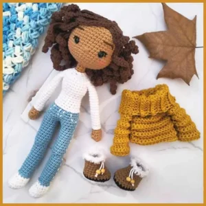 Receita Boneca Troca de Roupa Amigurumi