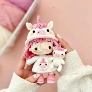 Receita Boneca Unicornio Amigurumi