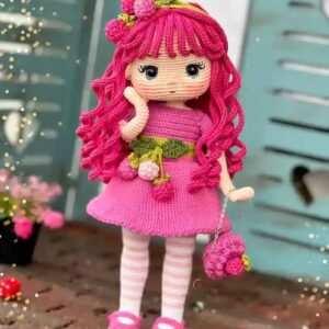 Receita Boneca Framboesa Amigurumi