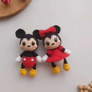 Receita Mickey e Minnie Amigurumi
