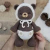 Receita Urso de Fralda Amigurumi