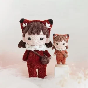 Receita Boneca Raposa Amigurumi