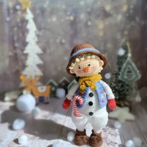 Receita Boneco de Neve Amigurumi