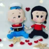 Receita Popeye e Olivia Amigurumi