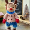 Receita Alce Natalino Amigurumi