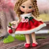 Receita Boneca Cereja Amigurumi