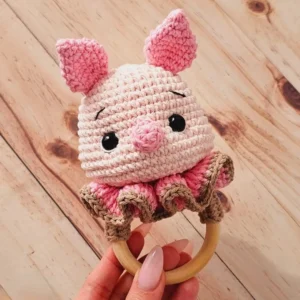 Receita Chocalho Leitão Amigurumi