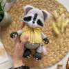 Receita Guaxinim Amigurumi