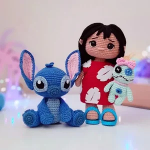 Receita Lilo e Stitch Amigurumi
