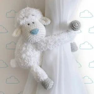 Receita Ovelha Segura Cortina Amigurumi