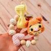 Receita Prendedor de Chupeta Tigrão Amigurumi