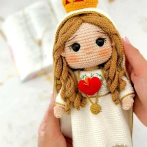 Receita Santinha Amigurumi