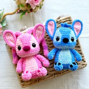 Receita Stitch e Angel Amigurumi