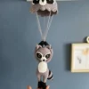 Receita Guaxinim paraquedista Amigurumi