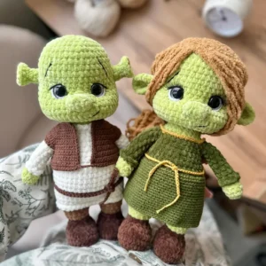 Receita Shrek Amigurumi