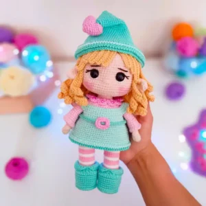 Receita Boneca Natalina Amigurumi