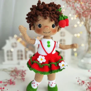 Receita Boneca Natalina Amigurumi