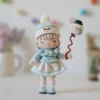 Receita Boneca de Neve Amigurumi