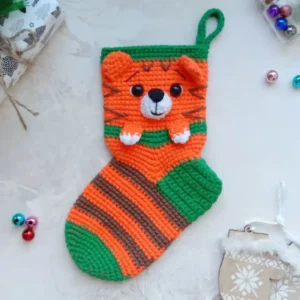 Receita Meia Tigre Amigurumi