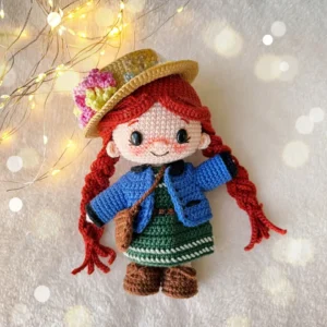 Reeceita Boneca Anne Amigurumi