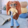 Receita Boneca Estudante Amigurumi