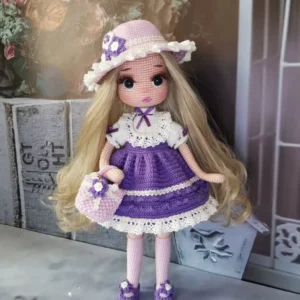 Receita Boneca Estilosa Amigurumi