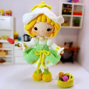 Receita Boneca Pera Amigurumi
