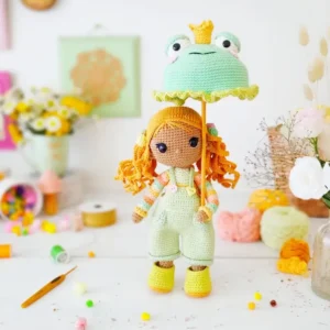 Receita Boneca Sapo Amigurumi