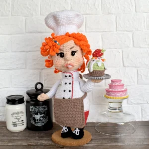 Receita Chefe de Cozinha Amigurumi